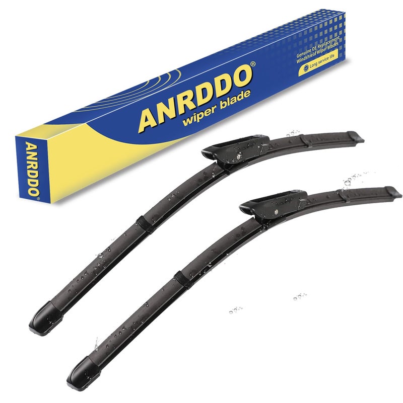 ANRDDO Wipers Replacement For MINI Cooper R55 R56 R57 2013-2015 Windshield Wiper Blades 19"+18" (Set of 2) Not Fit J Hook - Image 1